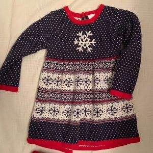 Hanna Andersson Holiday dress and tights